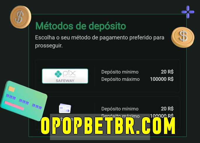 O cassino opopbet.com bet oferece uma grande variedade de métodos de pagamento